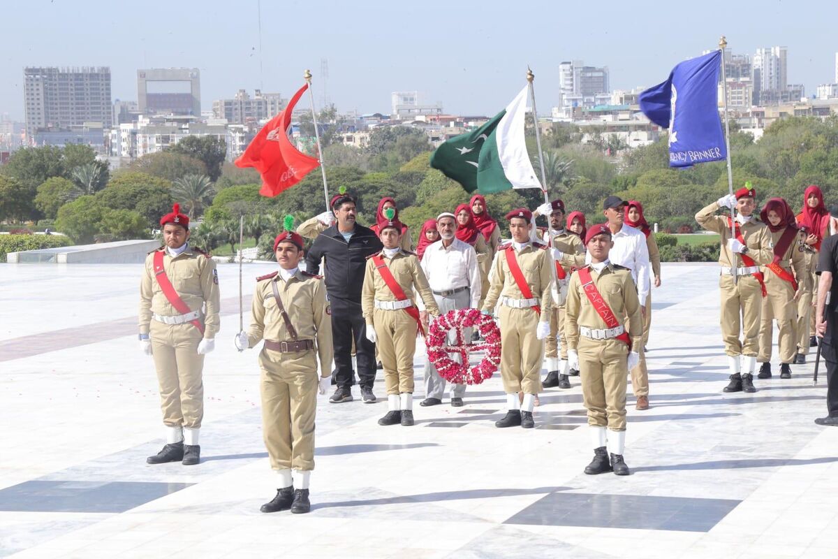 KCS cadets at Mazar-e-Quaid